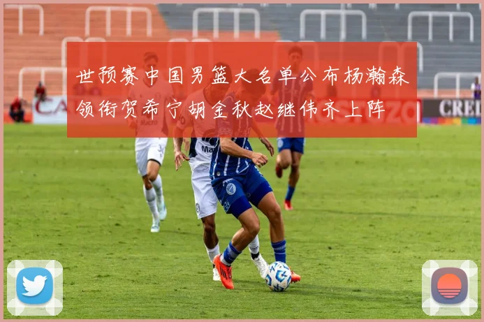 世预赛中国男篮大名单公布杨瀚森领衔贺希宁胡金秋赵继伟齐上阵